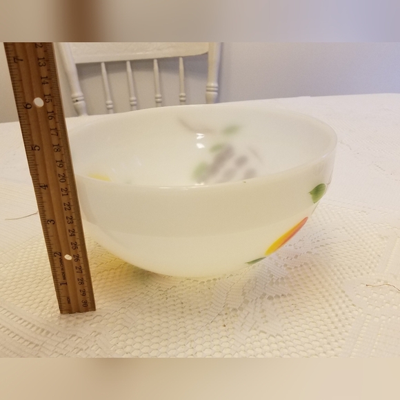 Set of 3 Anchor Hocking Fire King Nesting Mixing Bowls Gay Fad Fruit - Picture 10 of 16